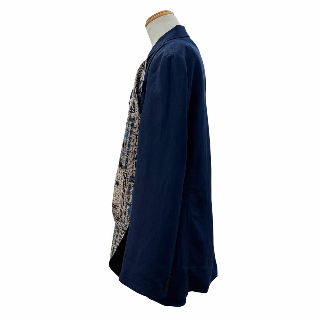 Excellent SYTE YOHJI YAMAMOTO tailored jacket Layered Design linen 3 UI-JI7-808
