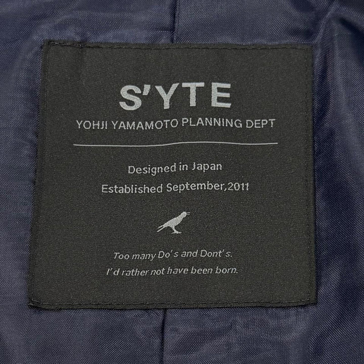 Excellent SYTE YOHJI YAMAMOTO tailored jacket Layered Design linen 3 UI-JI7-808