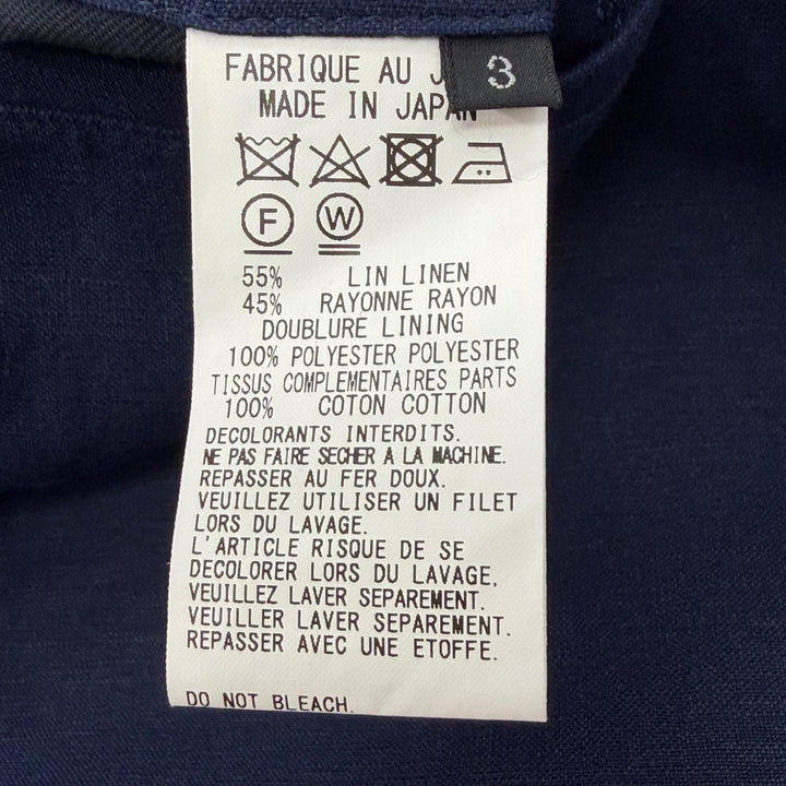 Excellent SYTE YOHJI YAMAMOTO tailored jacket Layered Design linen 3 UI-JI7-808