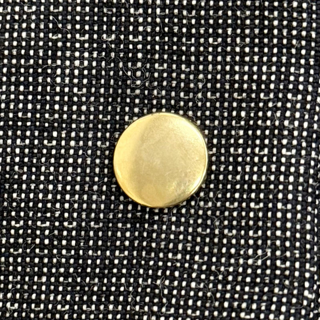 Excellent MARNI collarless tweed long coat Dark gray wool 42 CPMA26U00 TW585