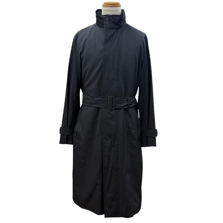 Excellent BURBERRY LONDON coat Silk blend quilted liner with padding black L