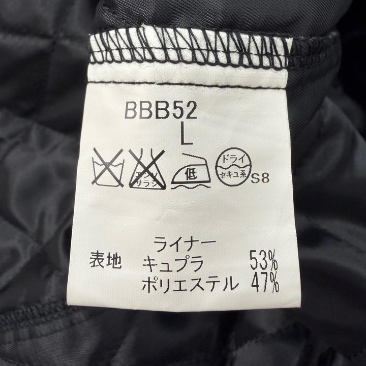 Excellent BURBERRY LONDON coat Silk blend quilted liner with padding black L