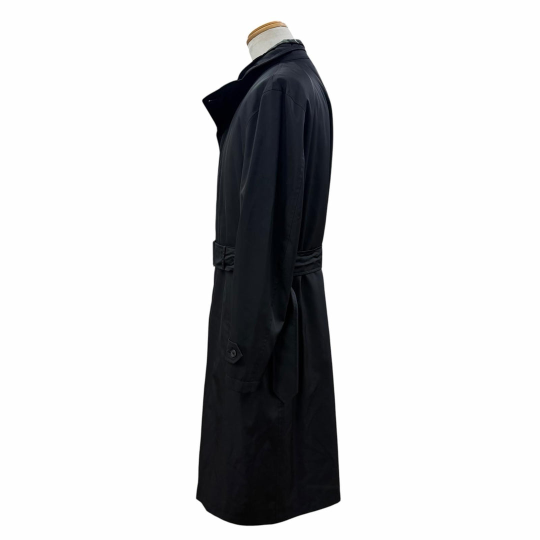 Excellent BURBERRY LONDON coat Silk blend quilted liner with padding black L