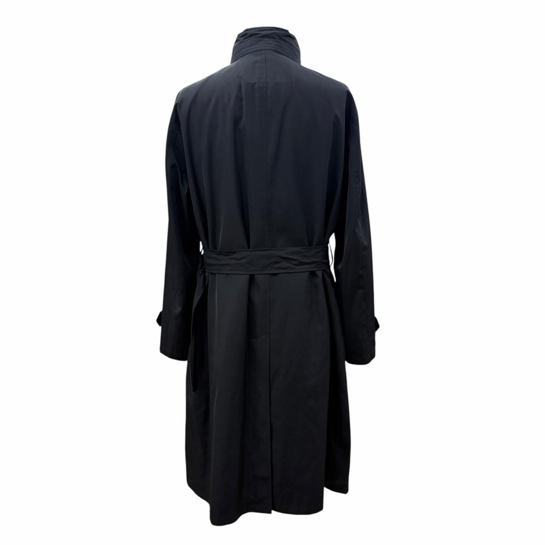 Excellent BURBERRY LONDON coat Silk blend quilted liner with padding black L