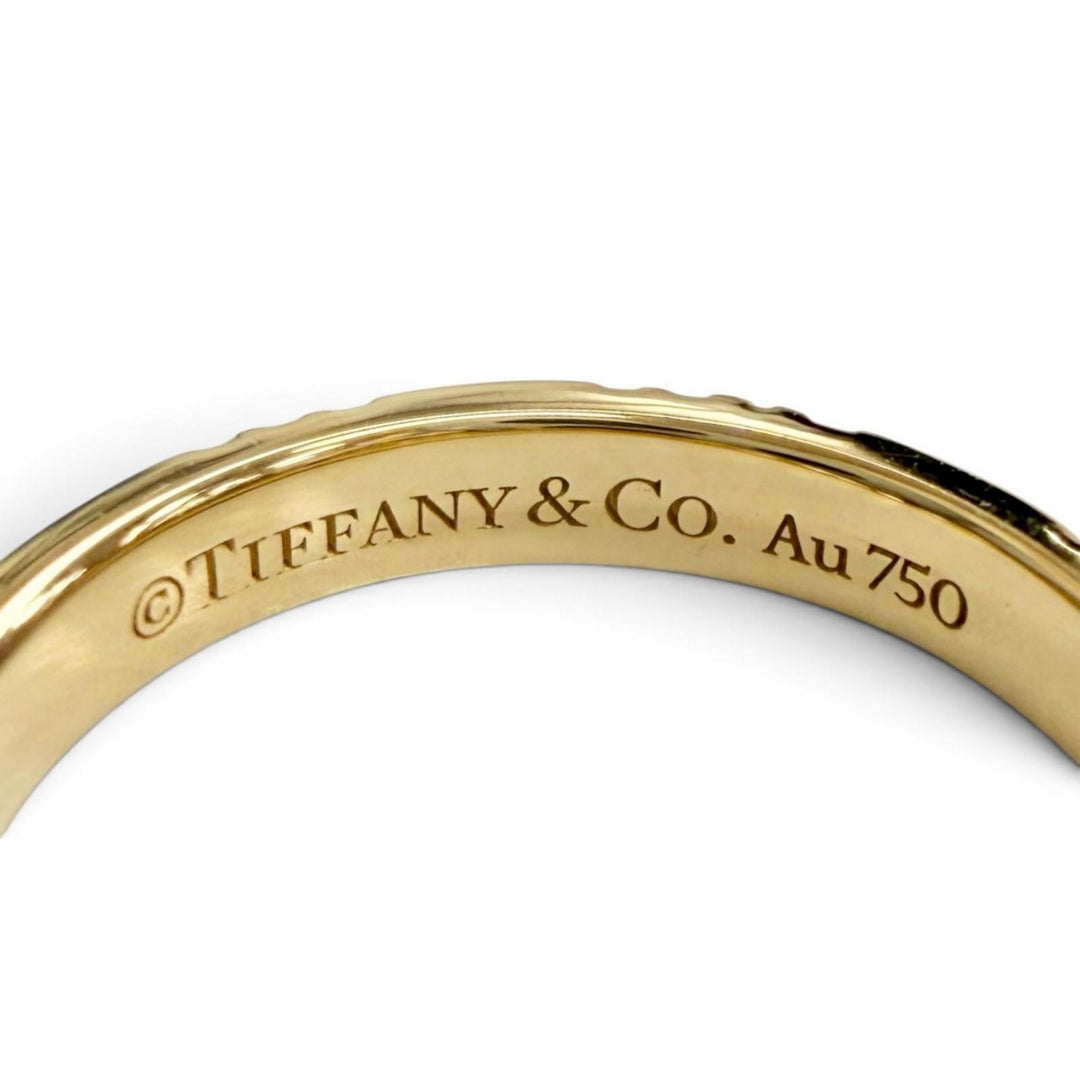 Excellent TIFFANY&Co. Atlas X Closed Ring 750(YG) K18 Yellow Gold AU750 Women