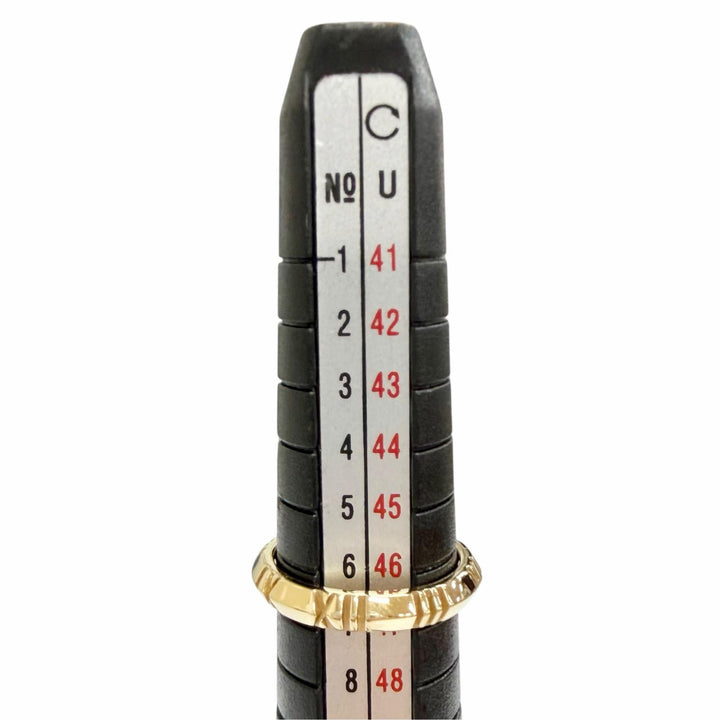 Excellent TIFFANY&Co. Atlas X Closed Ring 750(YG) K18 Yellow Gold AU750 Women