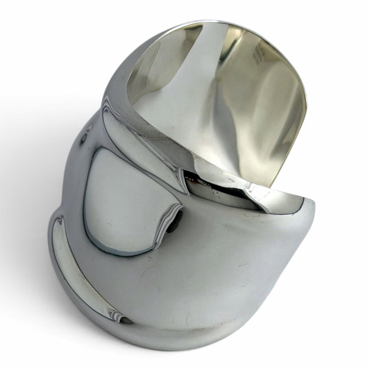 Great TIFFANY&Co. Bangle Bone Cuff Bracelet for Left Hand Silver AG925 mens