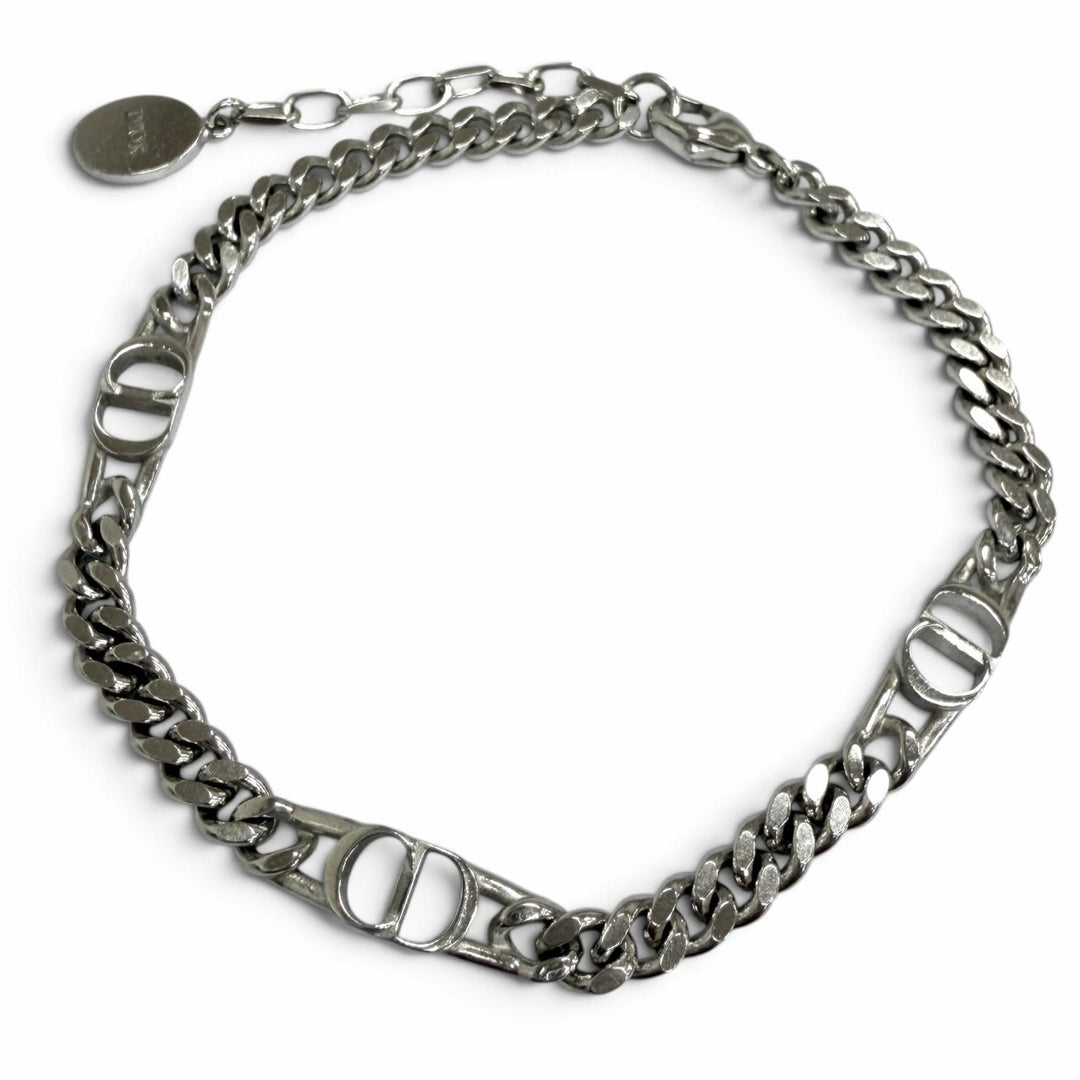Great DIOR bracelet CD Icon Chain Link Silver AG925 mens B2162HOMST
