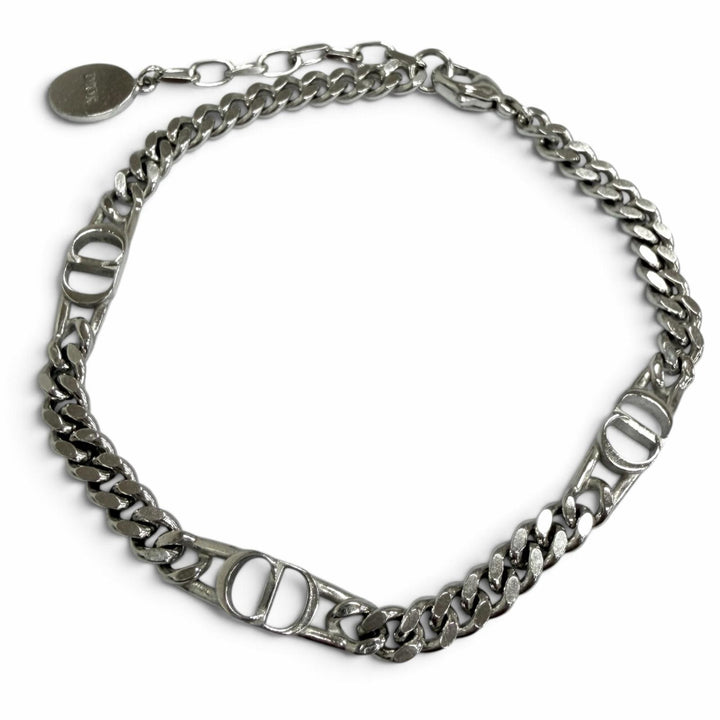 Great DIOR bracelet CD Icon Chain Link Silver AG925 mens B2162HOMST