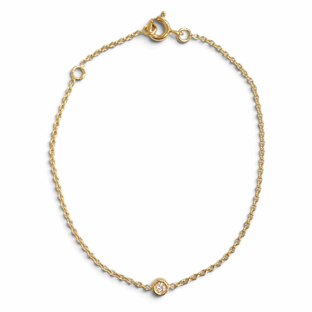 Excellent Christian Dior bracelet Mimiwi 1P Diamond Bracelet, 750 (YG) MIM95003
