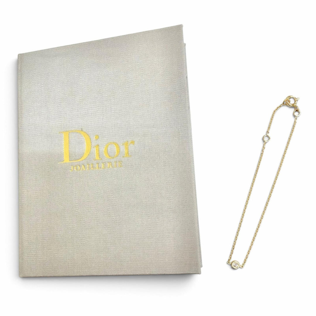 Excellent Christian Dior bracelet Mimiwi 1P Diamond Bracelet, 750 (YG) MIM95003