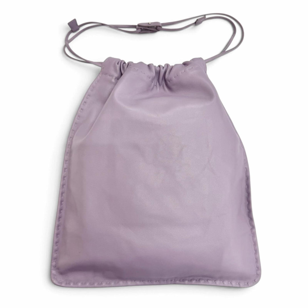 Great PRADA Pouch Wish Pouch Logo drawstring bag purple Nappa leather 1NK063