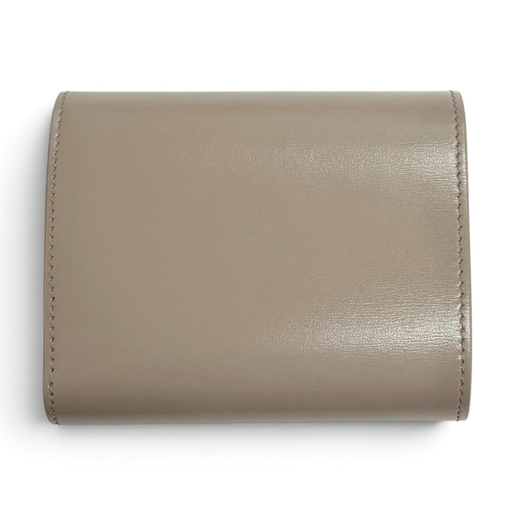 Pristine CELINE Tri-fold wallet Trionf Small Flap Wallet Shinycalfskin 10D783DPV