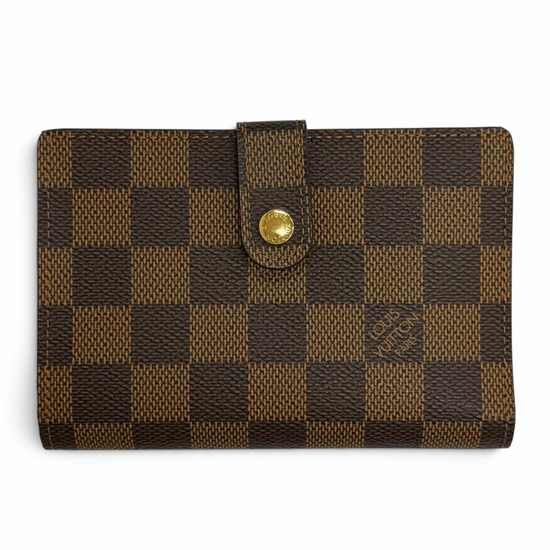 Excellent LOUIS VUITTON Damier Portefeuille Viennois Sword wallet N61674