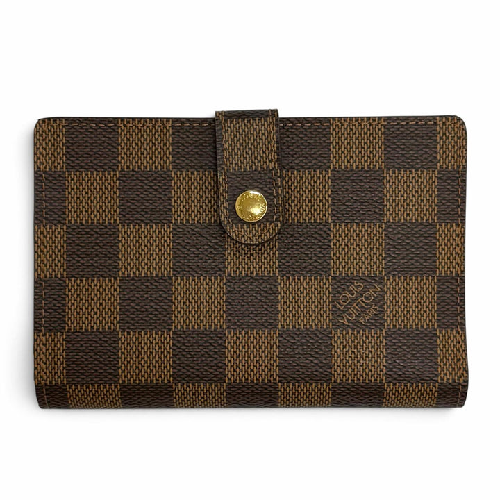 Excellent LOUIS VUITTON Damier Portefeuille Viennois Sword wallet N61674