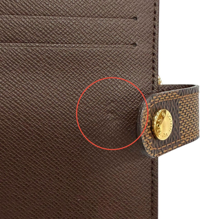 Excellent LOUIS VUITTON Damier Portefeuille Viennois Sword wallet N61674