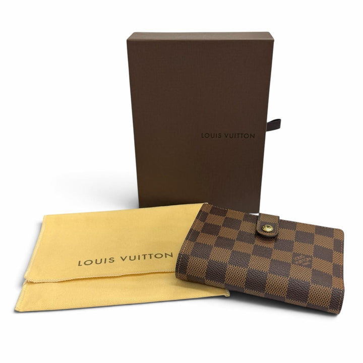 Excellent LOUIS VUITTON Damier Portefeuille Viennois Sword wallet N61674