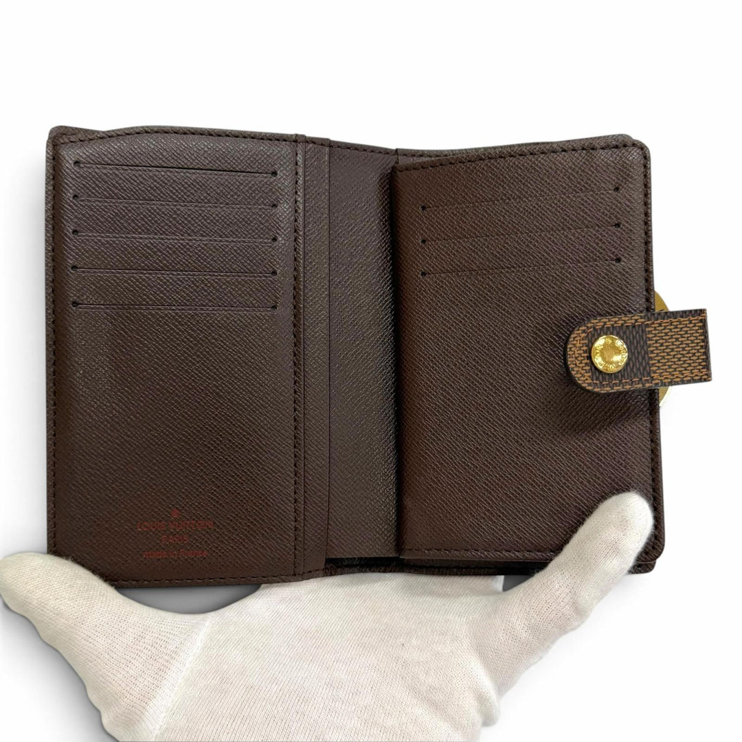 Excellent LOUIS VUITTON Damier Portefeuille Viennois Sword wallet N61674