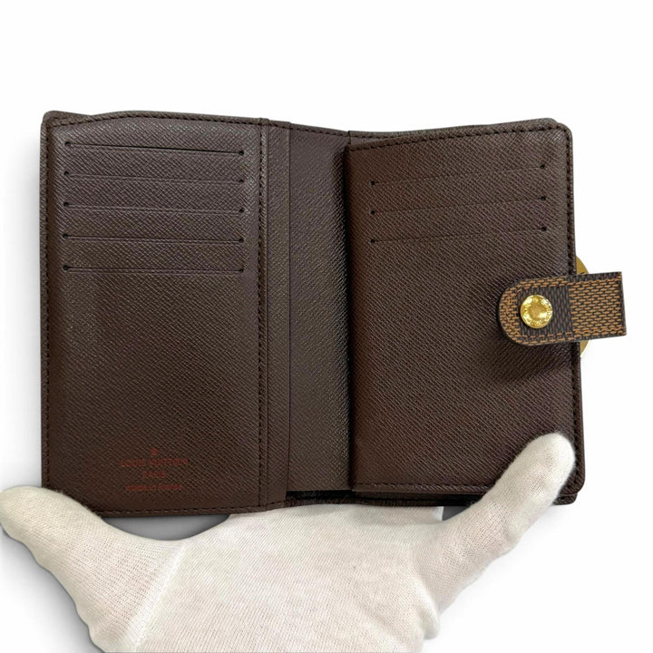Excellent LOUIS VUITTON Damier Portefeuille Viennois Sword wallet N61674