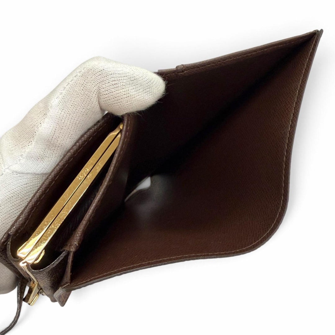 Excellent LOUIS VUITTON Damier Portefeuille Viennois Sword wallet N61674