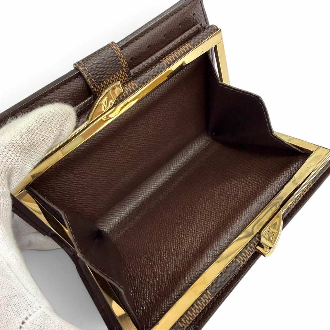 Excellent LOUIS VUITTON Damier Portefeuille Viennois Sword wallet N61674