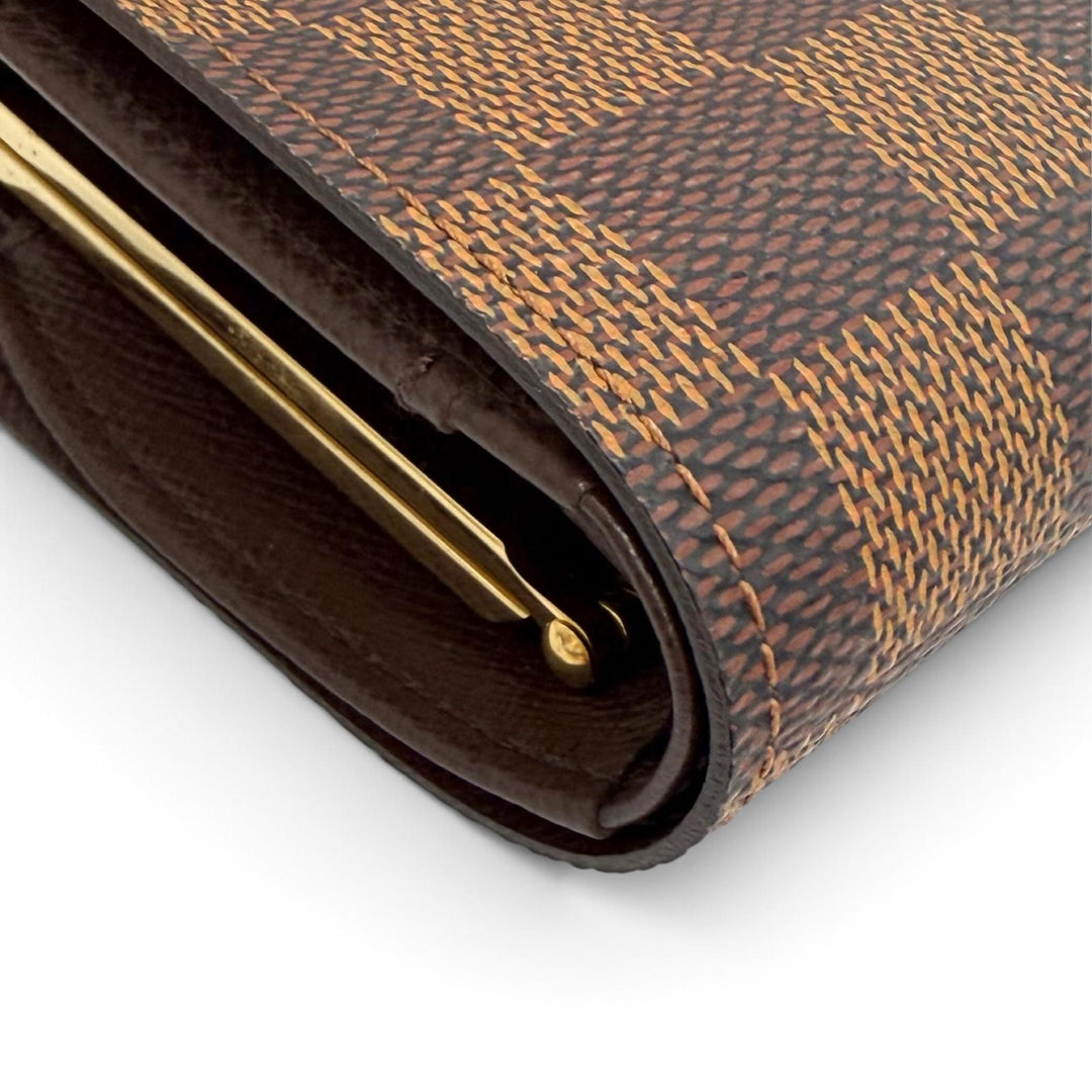 Excellent LOUIS VUITTON Damier Portefeuille Viennois Sword wallet N61674