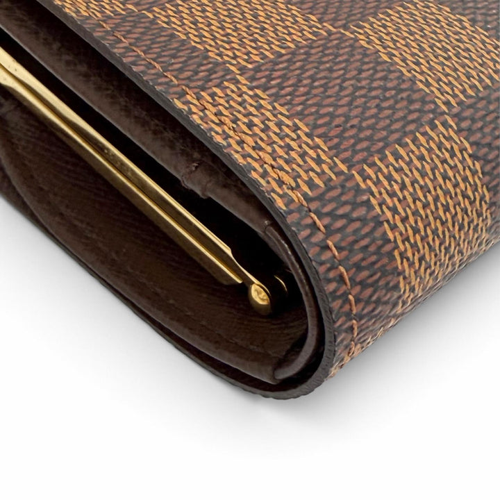 Excellent LOUIS VUITTON Damier Portefeuille Viennois Sword wallet N61674