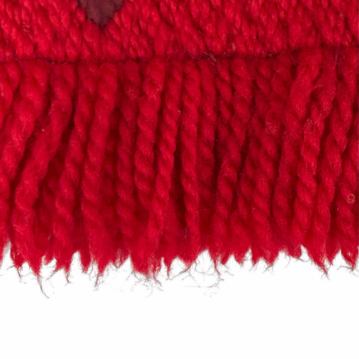 Great LOUIS VUITTON Scarf Escalp Logo Mania Monogram fringe wool Women M72432