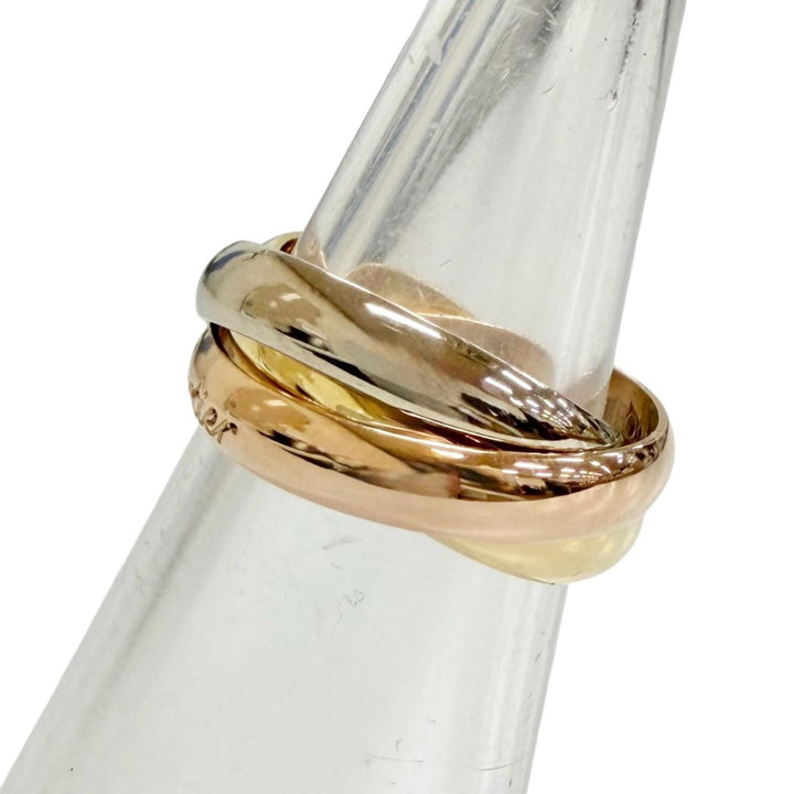 Excellent Cartier Ring ring Trinity Classic MM Ring 750(YG PG WG) Women 50