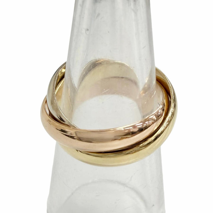Excellent Cartier Ring ring Trinity Classic MM Ring 750(YG PG WG) Women 50