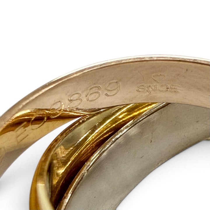 Excellent Cartier Ring ring Trinity Classic MM Ring 750(YG PG WG) Women 50