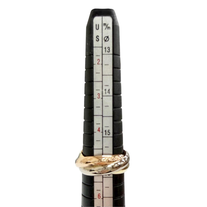 Excellent Cartier Ring ring Trinity Classic MM Ring 750(YG PG WG) Women 50