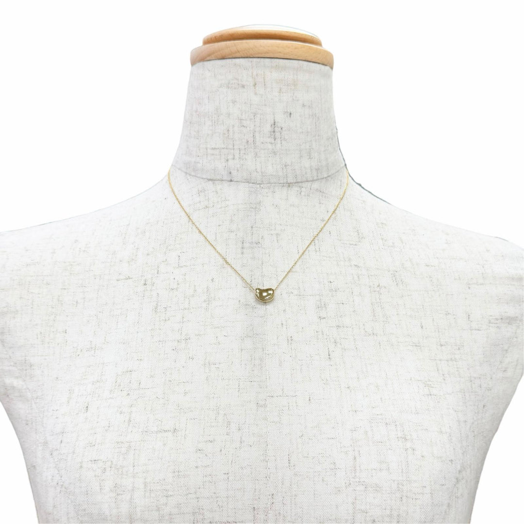 Excellent TIFFANY&Co. Necklace Bean Design Pendant 750(YG) Yellow Gold 750 Women