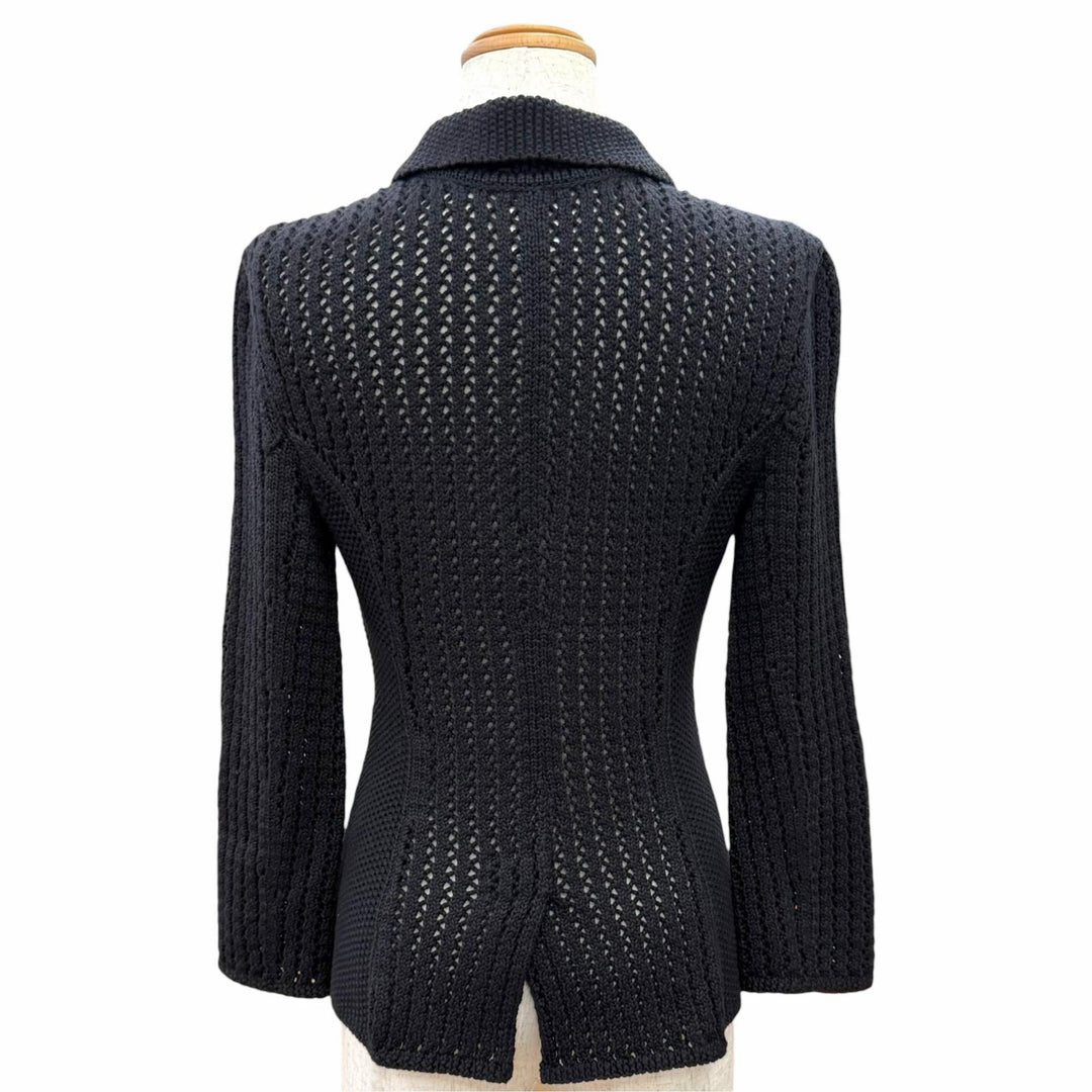 Great CHANEL Jacket Knitted jacket/cardigan COCO button FR 34 03P P21109
