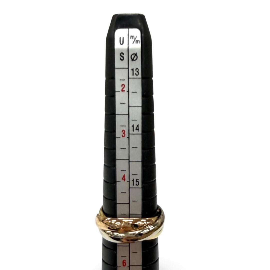 Excellent Cartier Ring ring Trinity Ring Classic Model 750(YG PG WG) 49