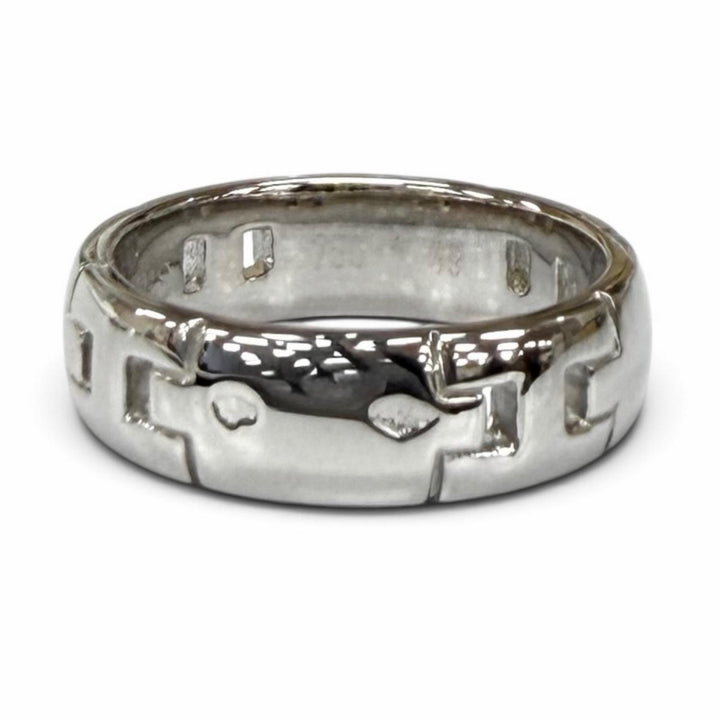 Excellent HERMES Ring ring Ever Hercules Ring White gold 750 Women 49