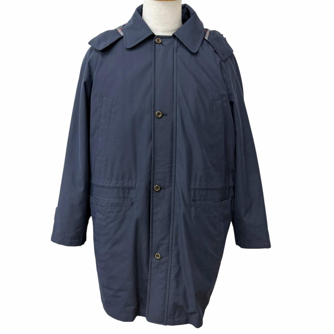 Great Burberrys coat Checkered lining, 2-way hooded jacket with down liner