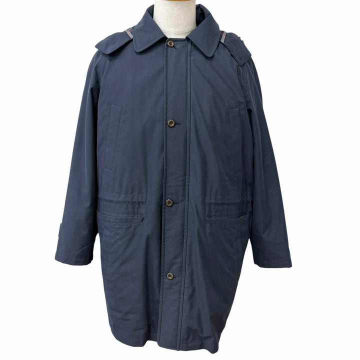 Great Burberrys coat Checkered lining, 2-way hooded jacket with down liner