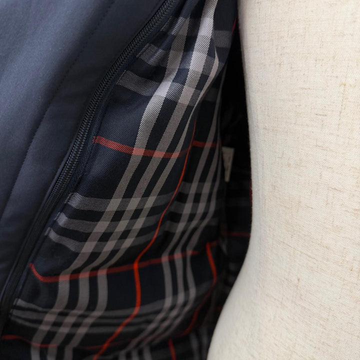 Great Burberrys coat Checkered lining, 2-way hooded jacket with down liner