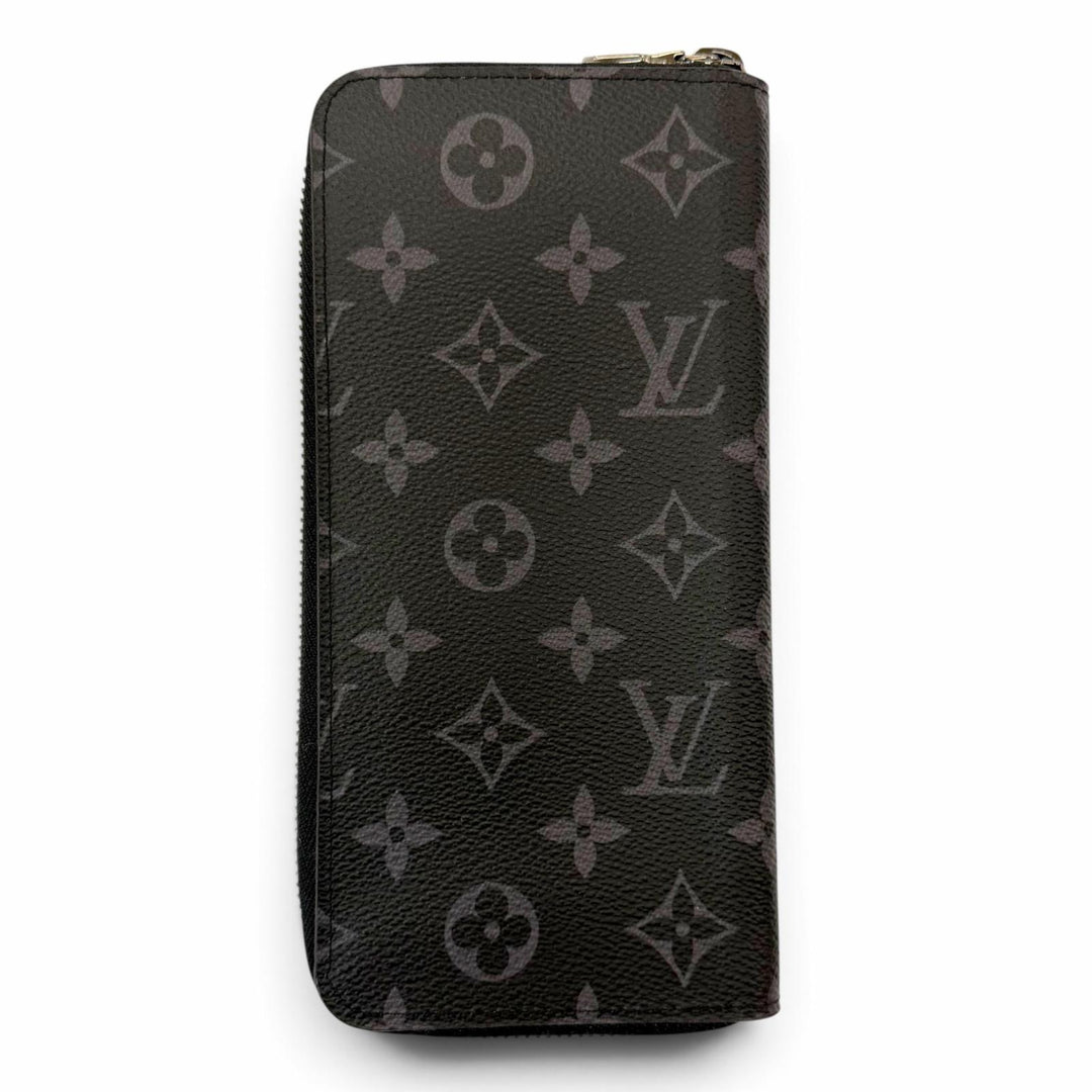 Excellent LOUIS VUITTON Purse LV Monogram Eclipse Zippy Wallet Vertical M62295