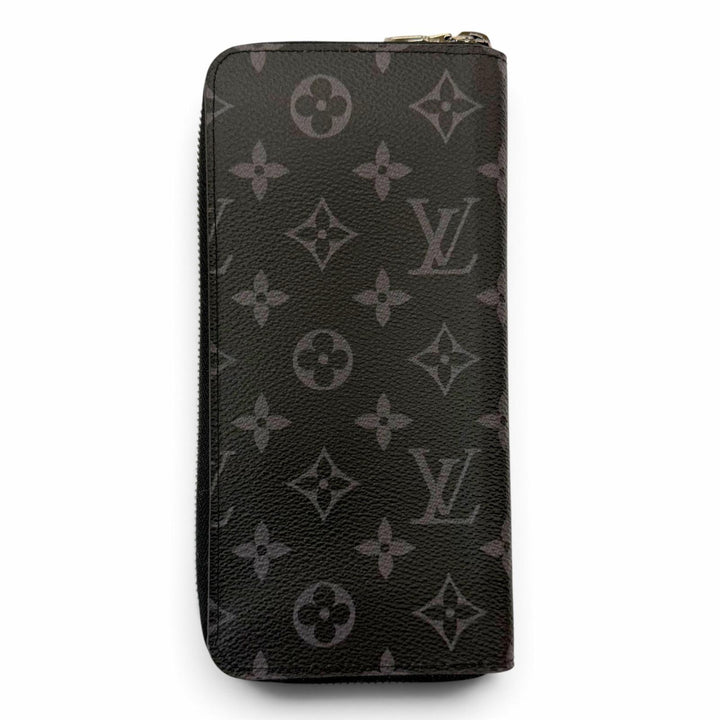 Excellent LOUIS VUITTON Purse LV Monogram Eclipse Zippy Wallet Vertical M62295