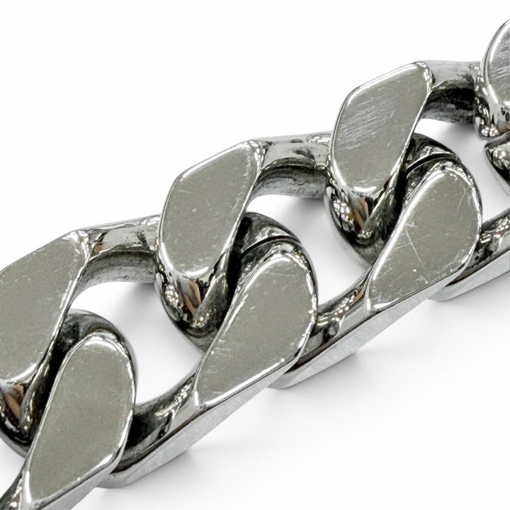 Excellent LOUIS VUITTON Chain bracelet monogram Bangle Silver mens M00855