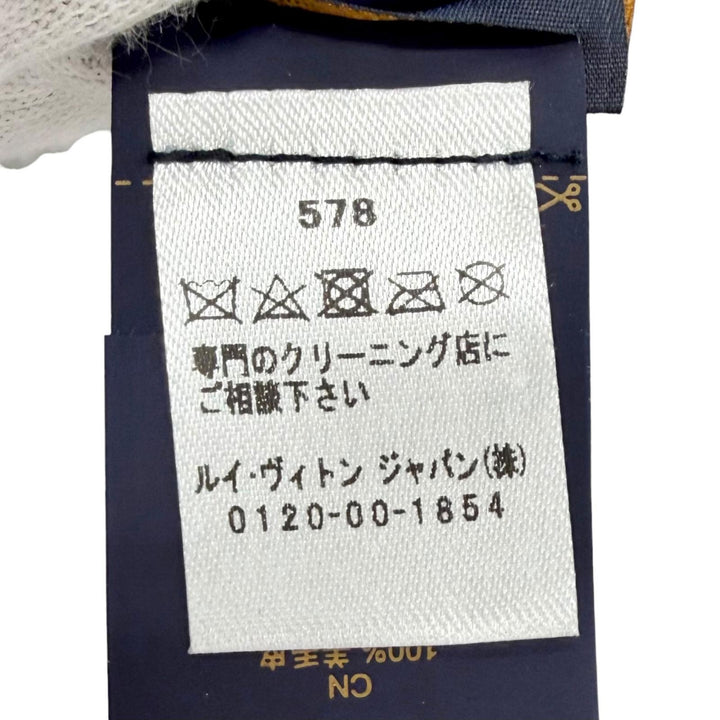 Excellent LOUIS VUITTON Scarf Neverfreeze Shirring Echarpe Shearing M77867