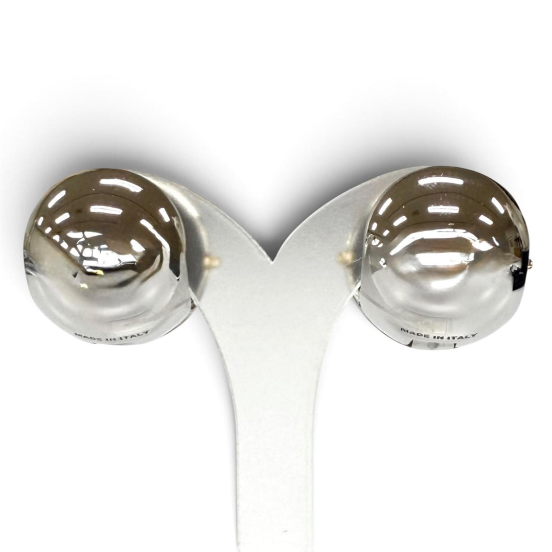 Great PRADA Pierce Triangle logo ball Silver Women 1IO241