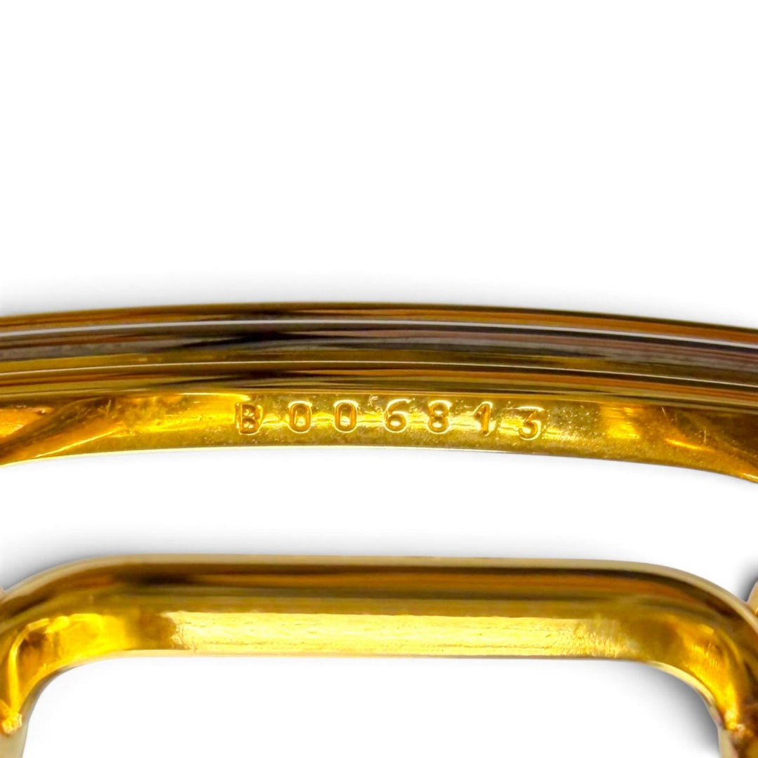 Great Cartier sunglasses Trinity Double-bridge eyewear with metal logo gold mens