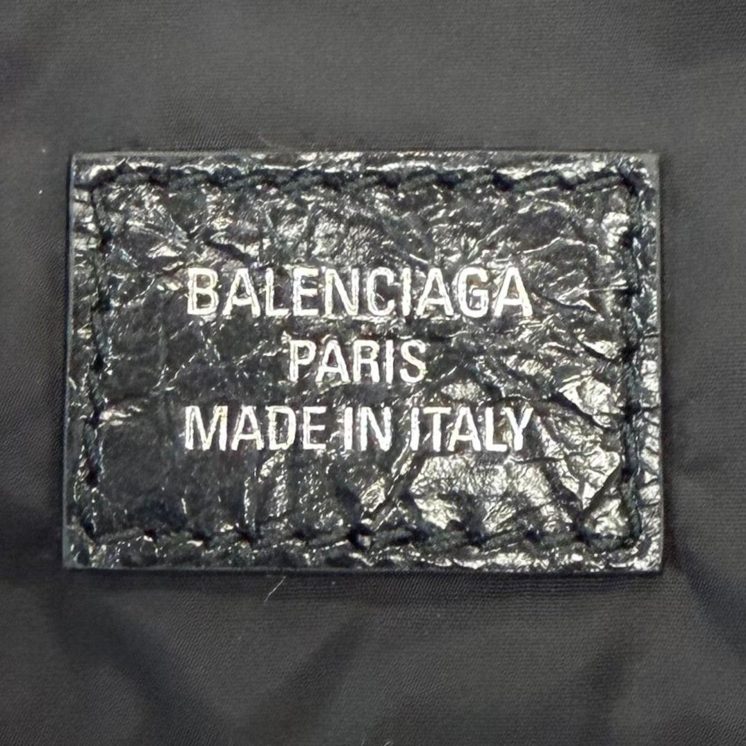 Great BALENCIAGA Shopper Dust Bag, Large logo gray Arena lambskin mens 811608