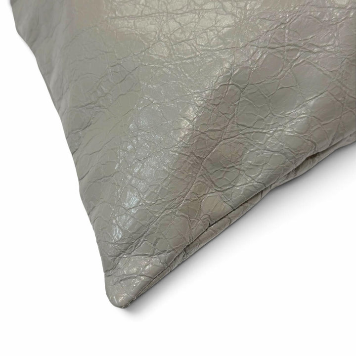 Great BALENCIAGA Shopper Dust Bag, Large logo gray Arena lambskin mens 811608