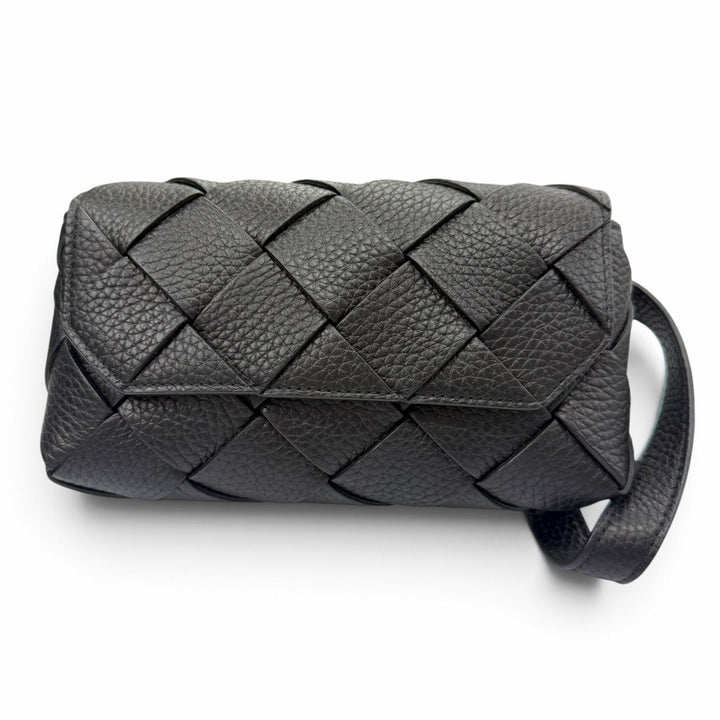 Pristine BOTTEGAVENETA INTRECCIATO Diago Belt Bag Calfskin Leather 805773