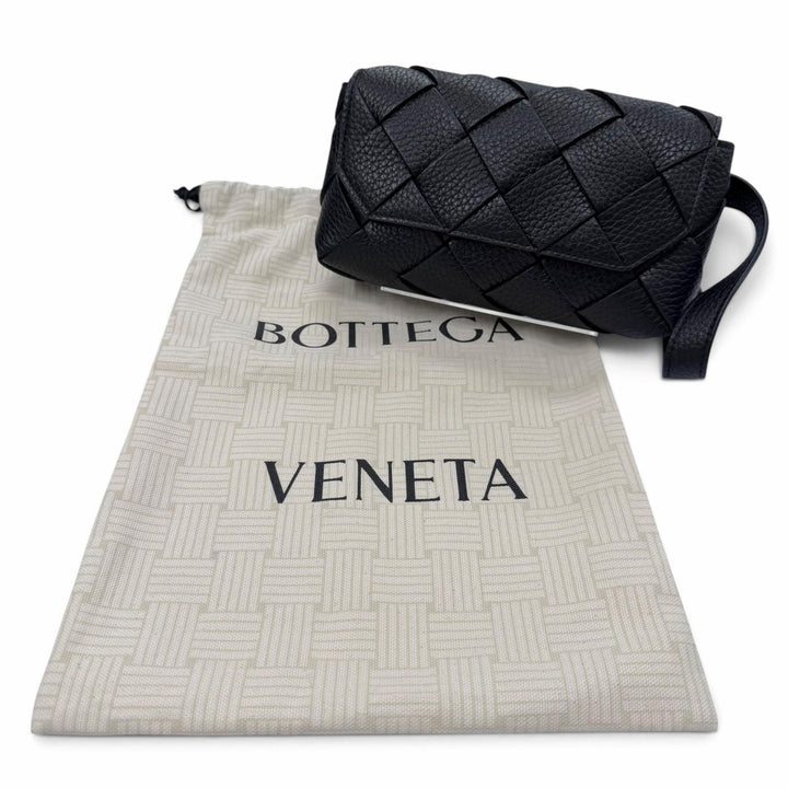 Pristine BOTTEGAVENETA INTRECCIATO Diago Belt Bag Calfskin Leather 805773