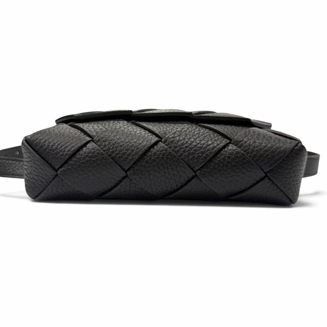 Pristine BOTTEGAVENETA INTRECCIATO Diago Belt Bag Calfskin Leather 805773